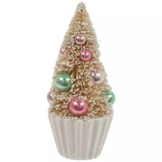 HL Christmas Decor - Cupcake Pastel Sisal Tree 8.5-inch