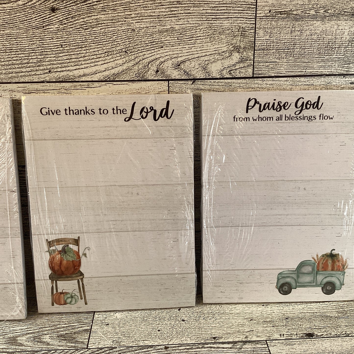 Fall Supplies - Give Thanks to Lord Praise God Small Paper Pads 3pc