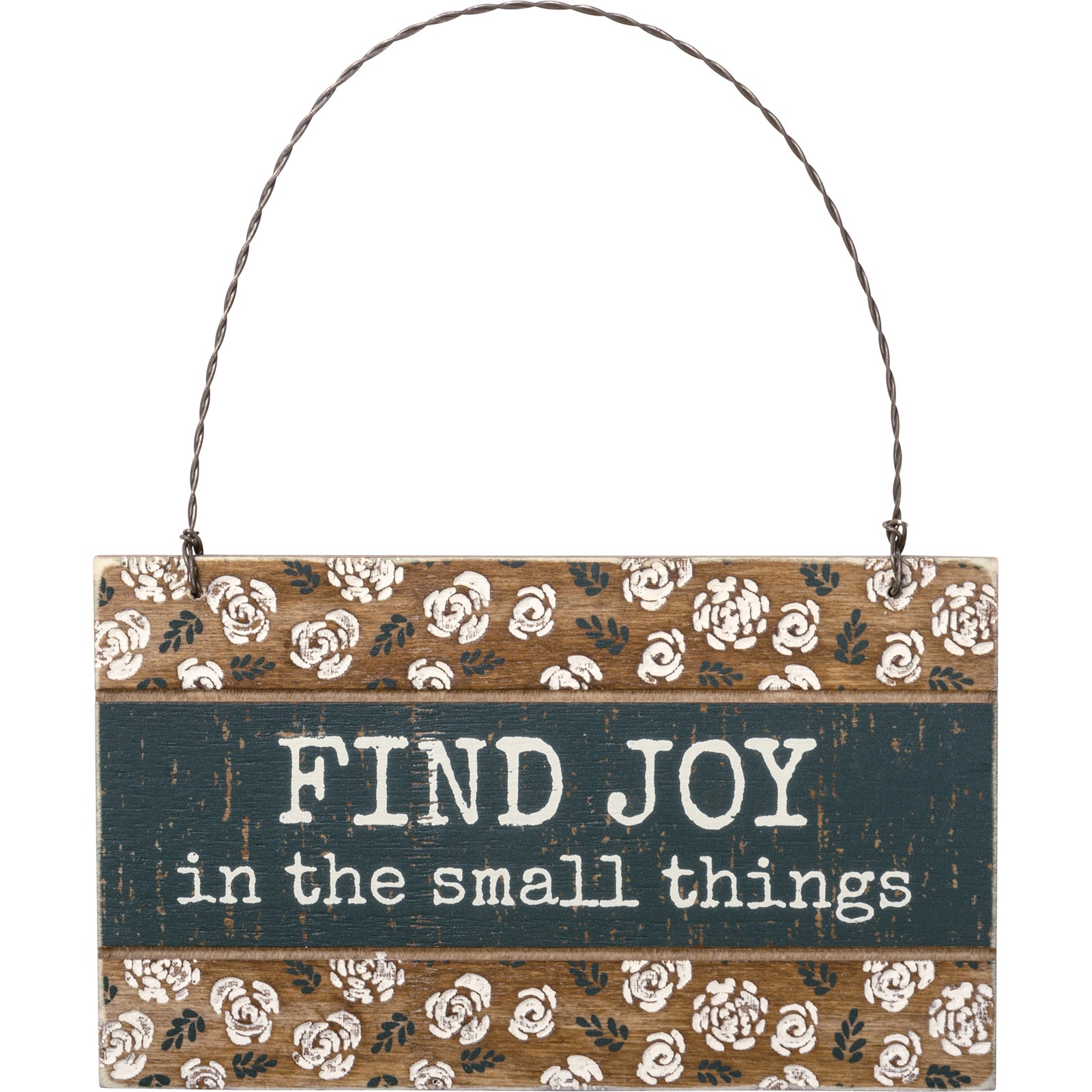 PBK Spring Decor - Prim Find Joy Engraved Ornament