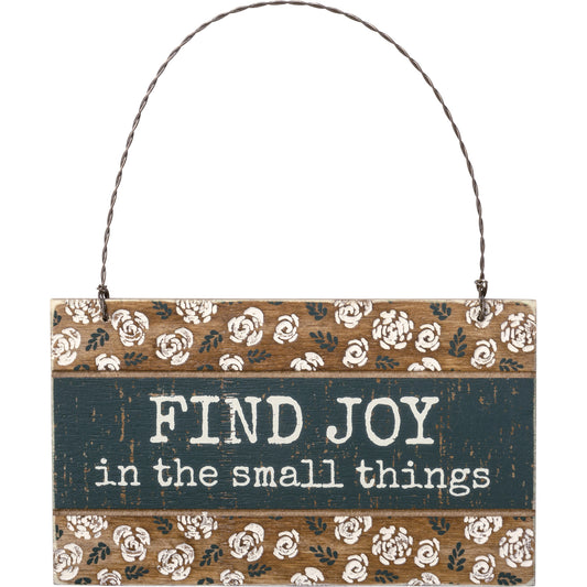 PBK Spring Decor - Prim Find Joy Engraved Ornament