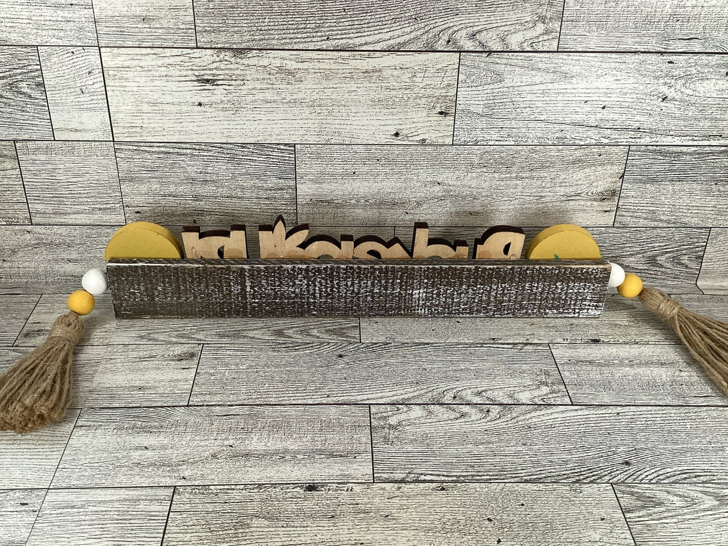 AGD  Spring Decor -Summer Lemon Pucker Up Letter Board Tabletop