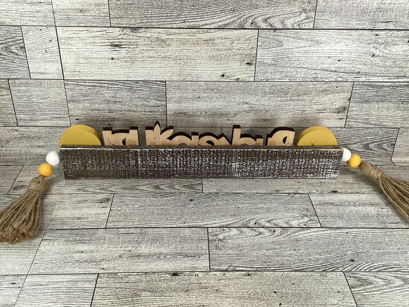 AGD  Spring Decor -Summer Lemon Pucker Up Letter Board Tabletop