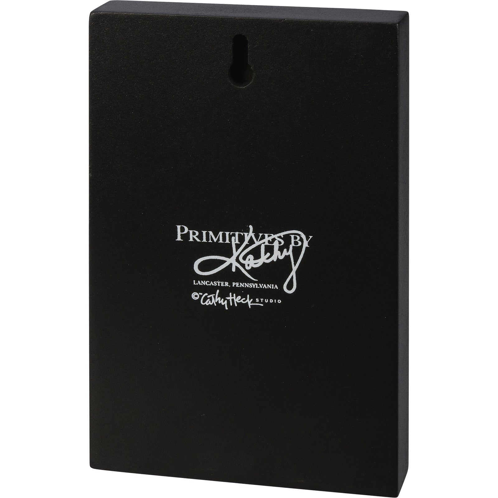 PBK Halloween Decor - Prim Creepin Me Out Black Cat Block Sign