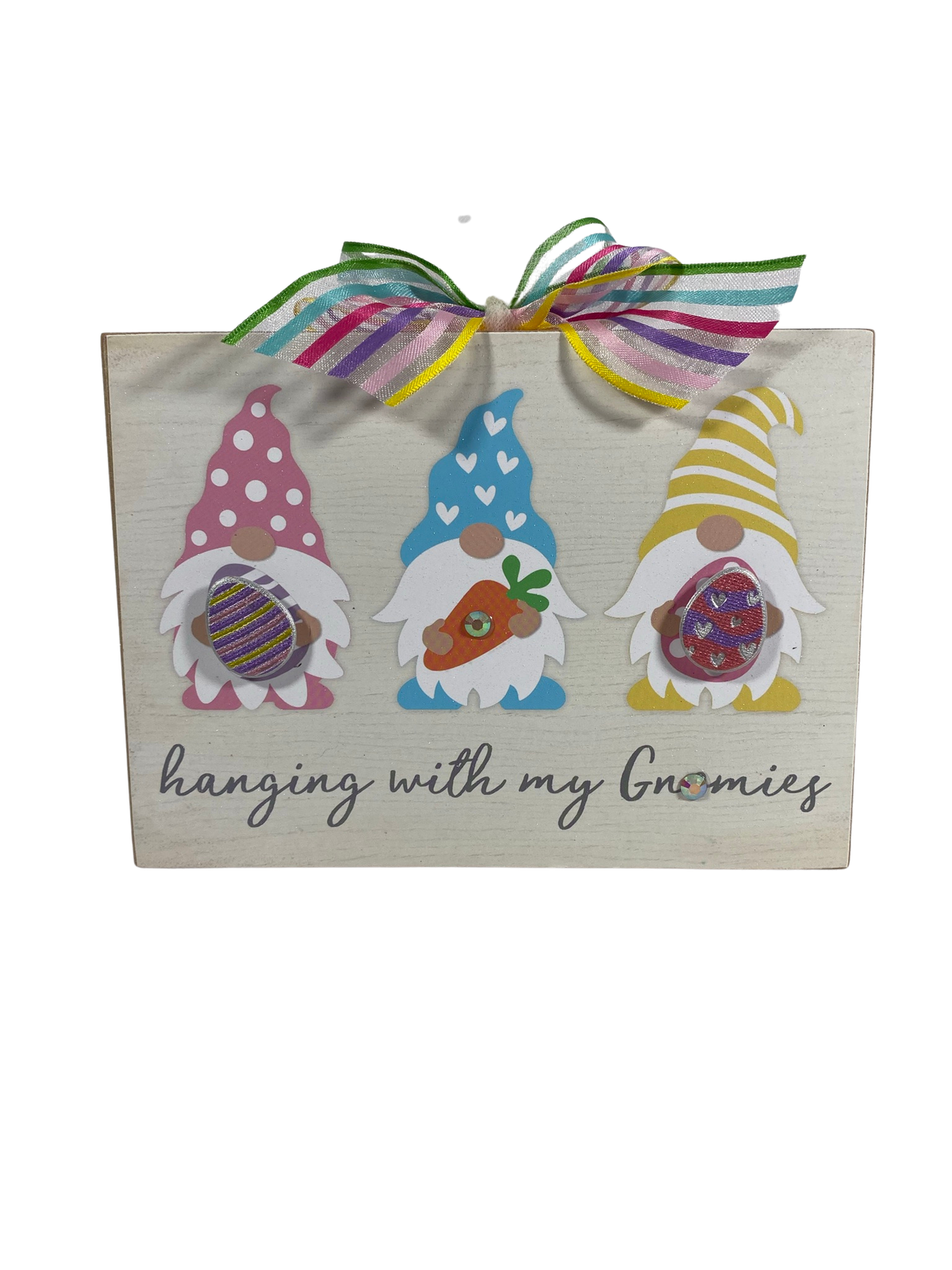 AGD Easter Decor - Hanging with My Gnomies Gnomes Box Sign