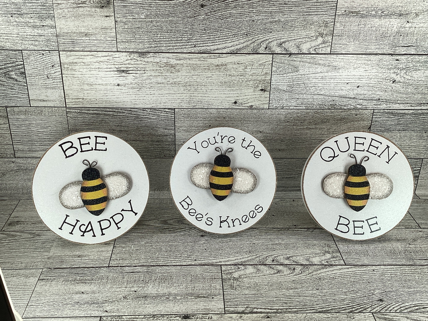 AGD Spring Decor - Summer Bee Theme Tier Tray Decor 4pc Set