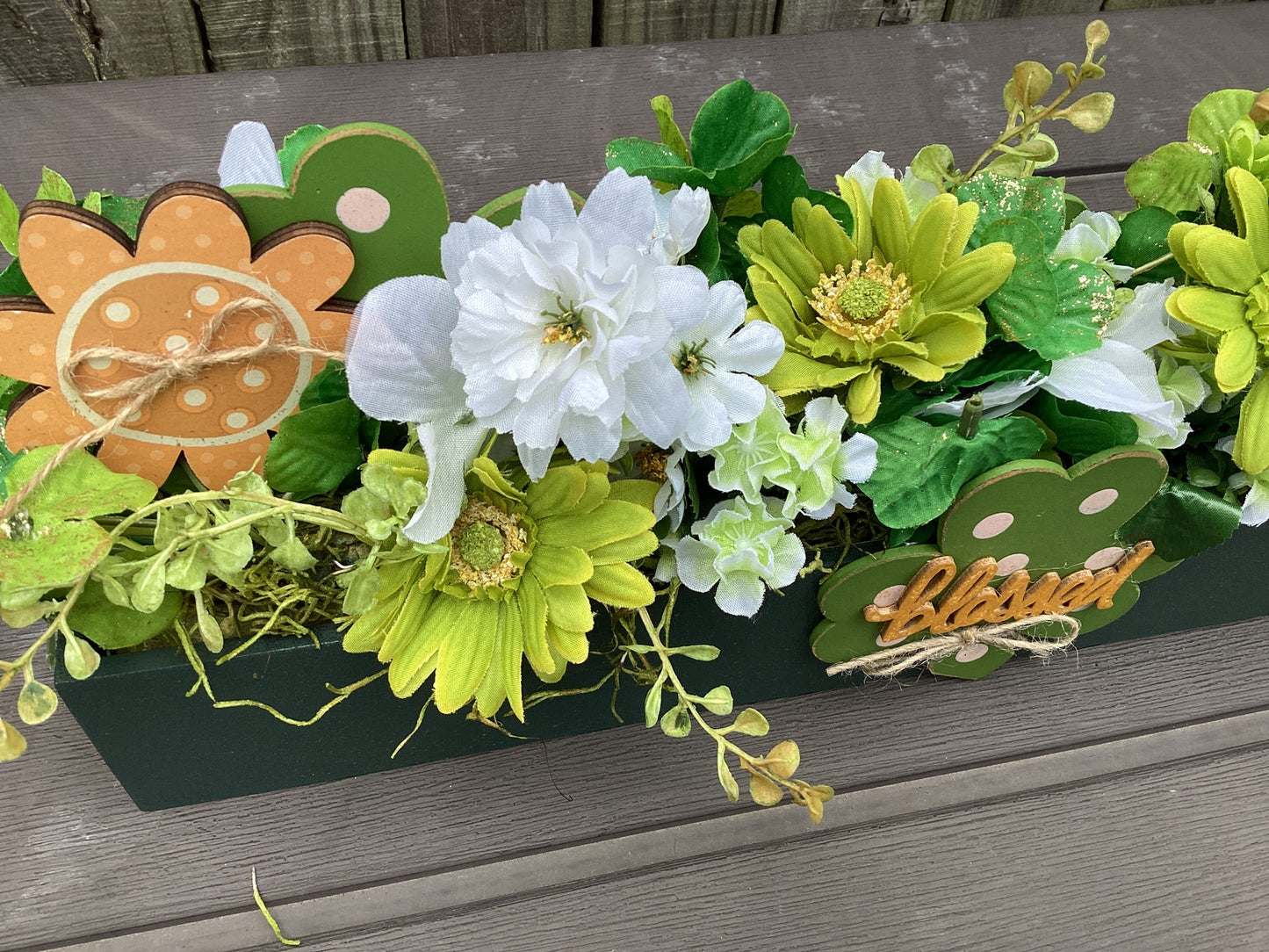 AGD Saint Patrick's Decor -  Shamrock Clover Flower Floral Display