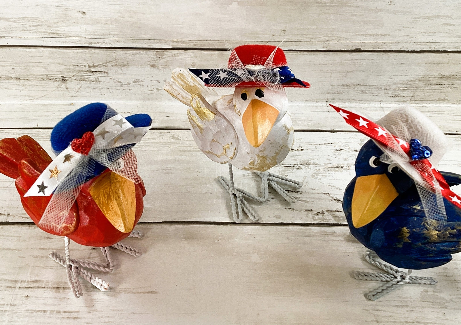 AGD Patriotic Decor - Red White Blue July 4th Judgemental Crows