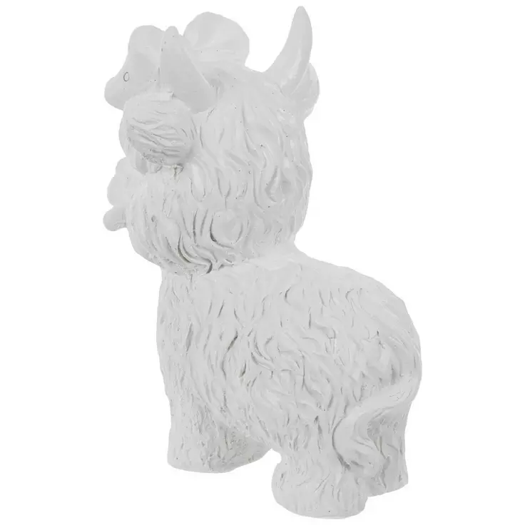 HL Craft Supply - DIY Unfinished Adorable Resin Highland Cows 3pc Set