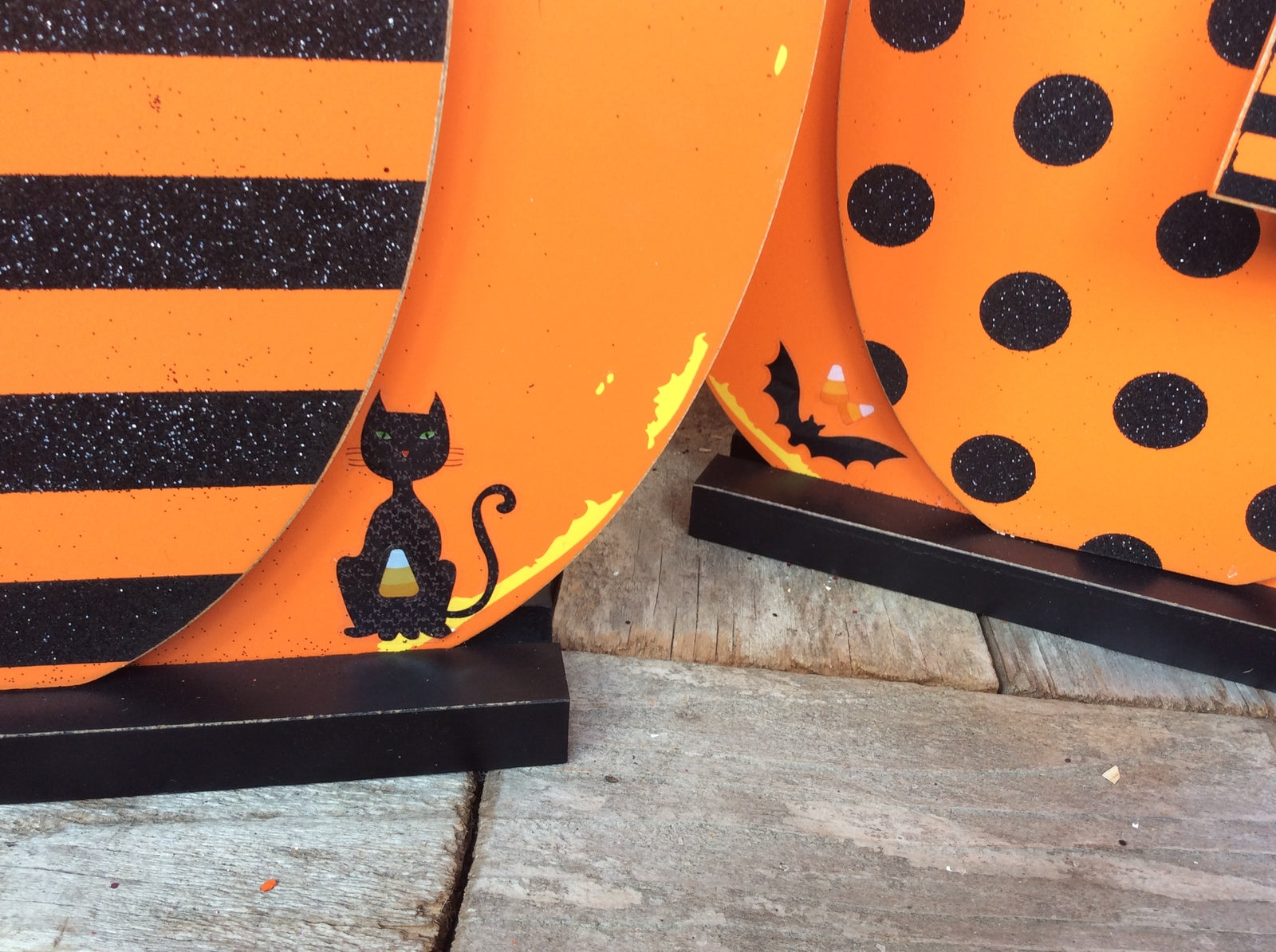 AGD Halloween Decor - Xtra LG Whimsy Pumpkins Trick Treat 2pc Set