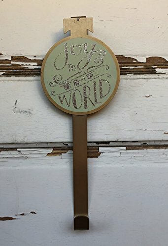 AGD Christmas Decor - Beige Joy to the World Wreath Door Hanger
