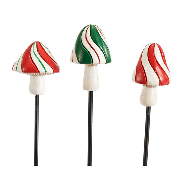 MW Christmas Decor - Fairy Garden Toadstools Mushroom Resin Figurine