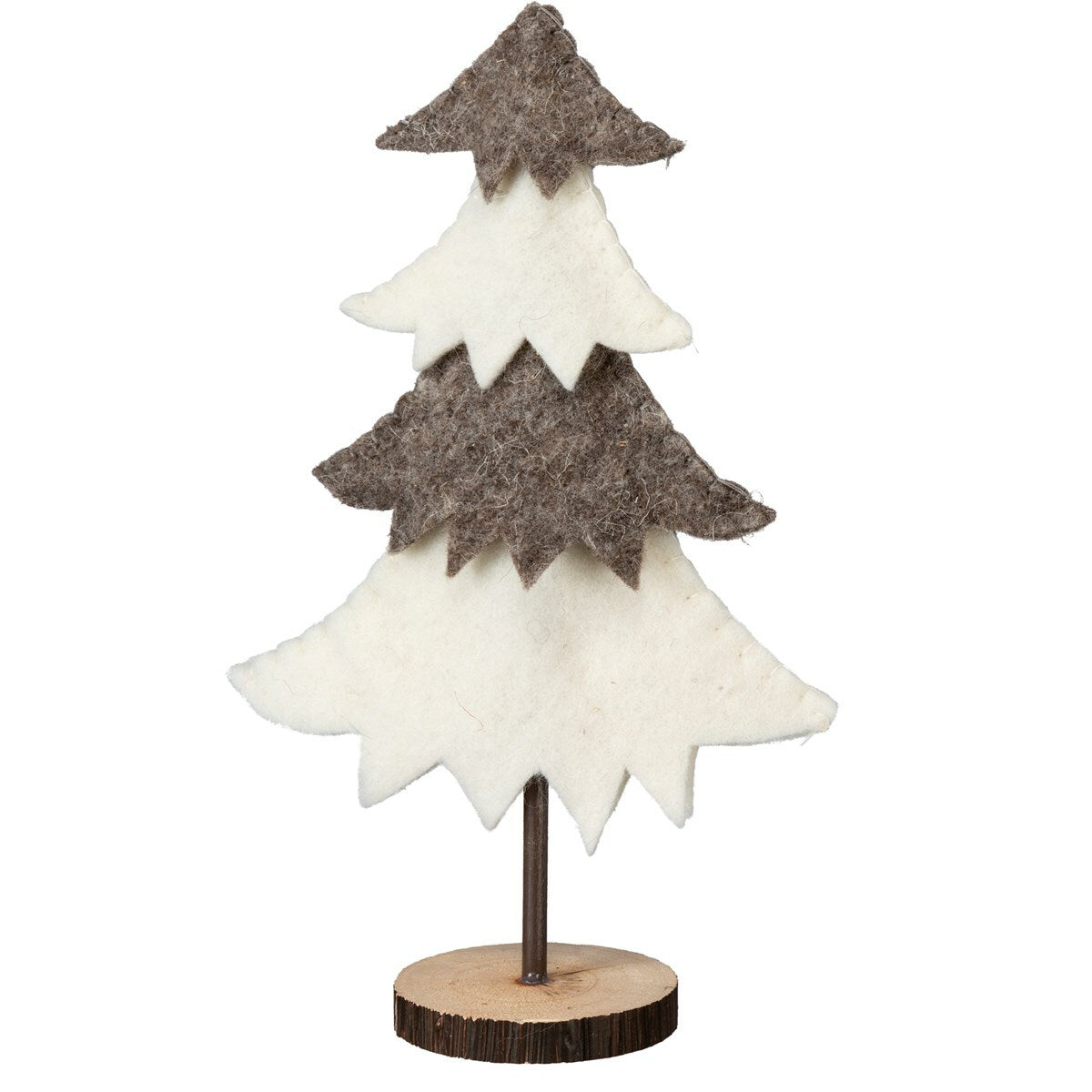 PBK Christmas Decor - Woodland felt tiered trees 2 pc
