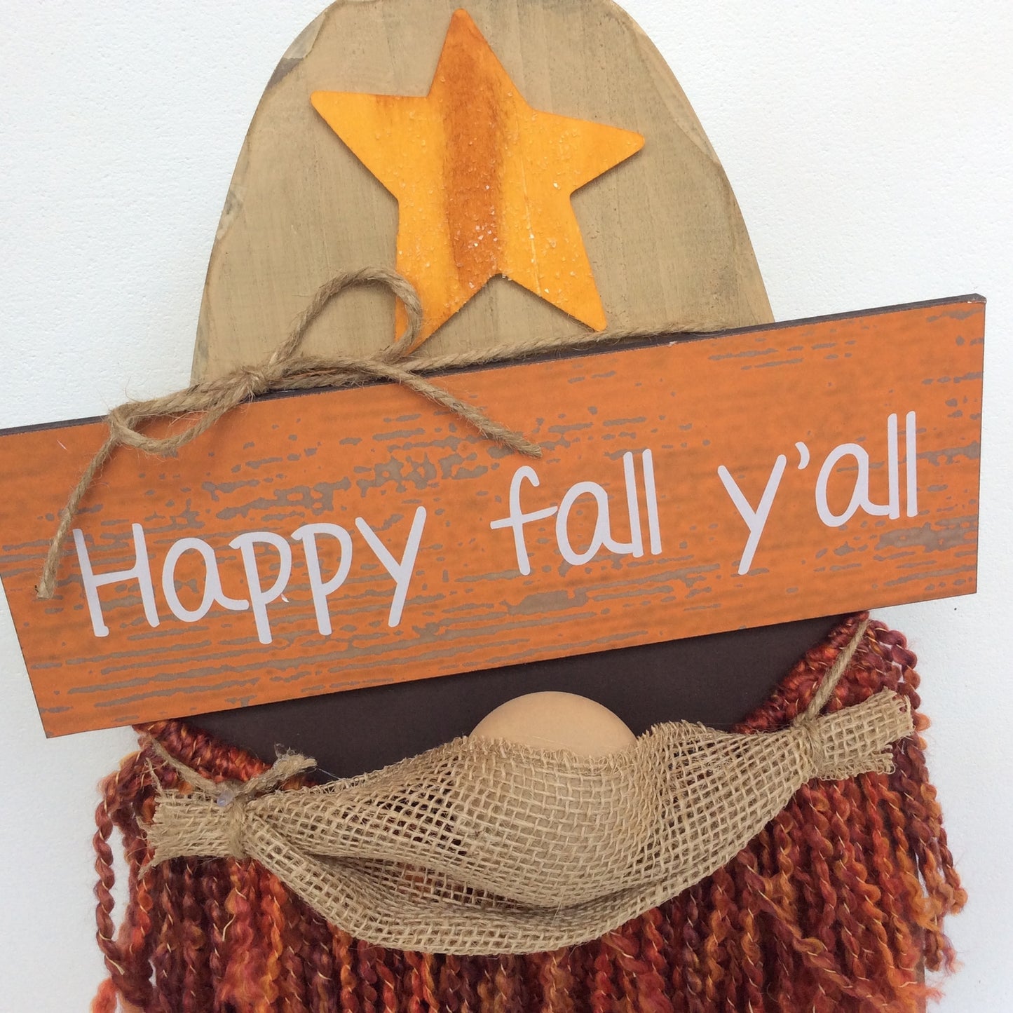 AGD Prim Decor -  Colonel Covvid Happy Fall Y'all Candy Corn Gnome