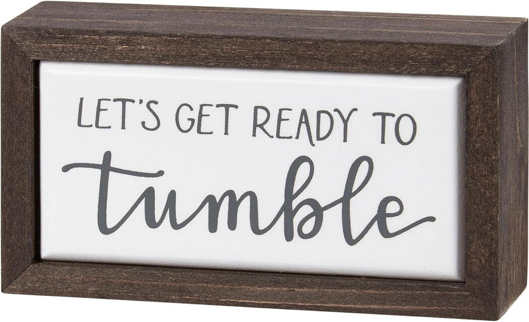 PBK Home Decor - Gray Laundry Room Towel Box Sign 3pc Set