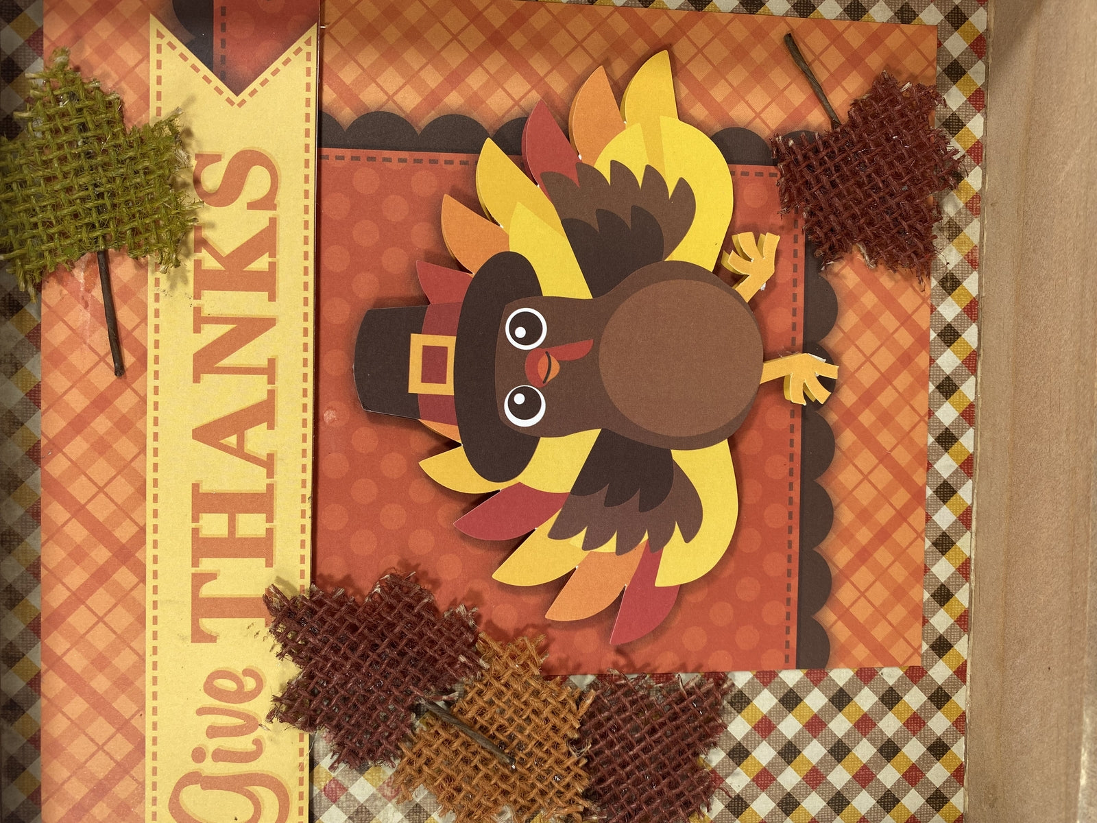 AGD Fall Decor - Trust In The Lord & Give Thanks Reversible Box Sign