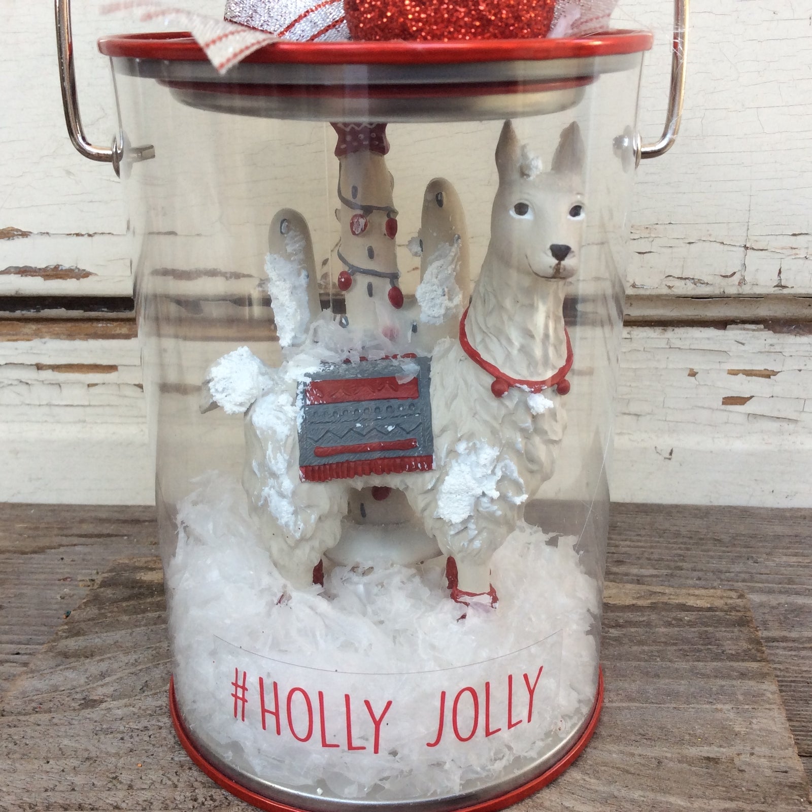AGD Christmas Decor – #Holly Jolly Llama and Cactus Dome Pail