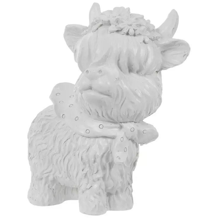 HL Craft Supply - DIY Unfinished Adorable Resin Highland Cows 3pc Set