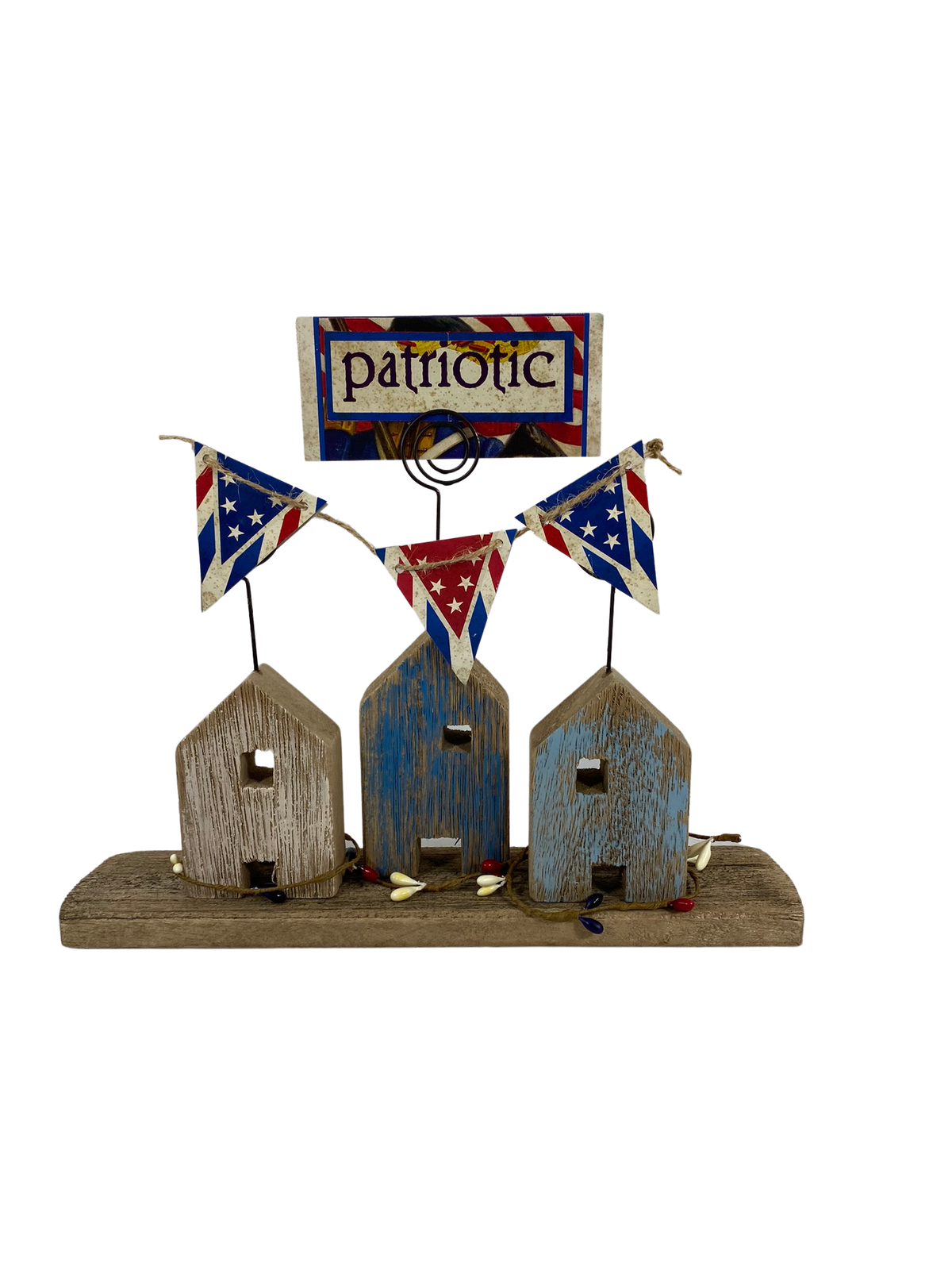 AGD Patriotic Decor - Prim Americana Wood Houses
