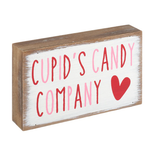 CP Valentines St Patricks Decor - Candy Shenanigan Reversible Sm block Sign