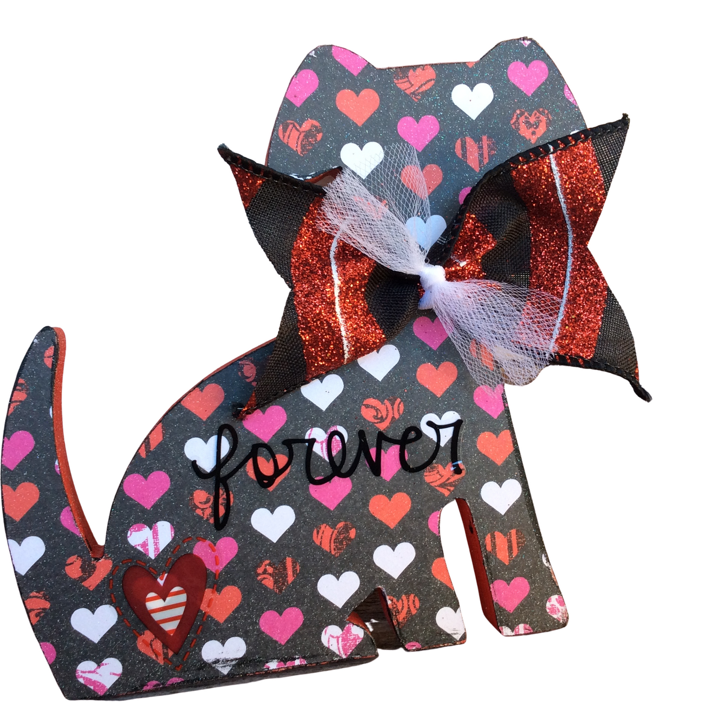 AGD Valentines Decor - Together Forever Love You Llama Dog Cat 3pc