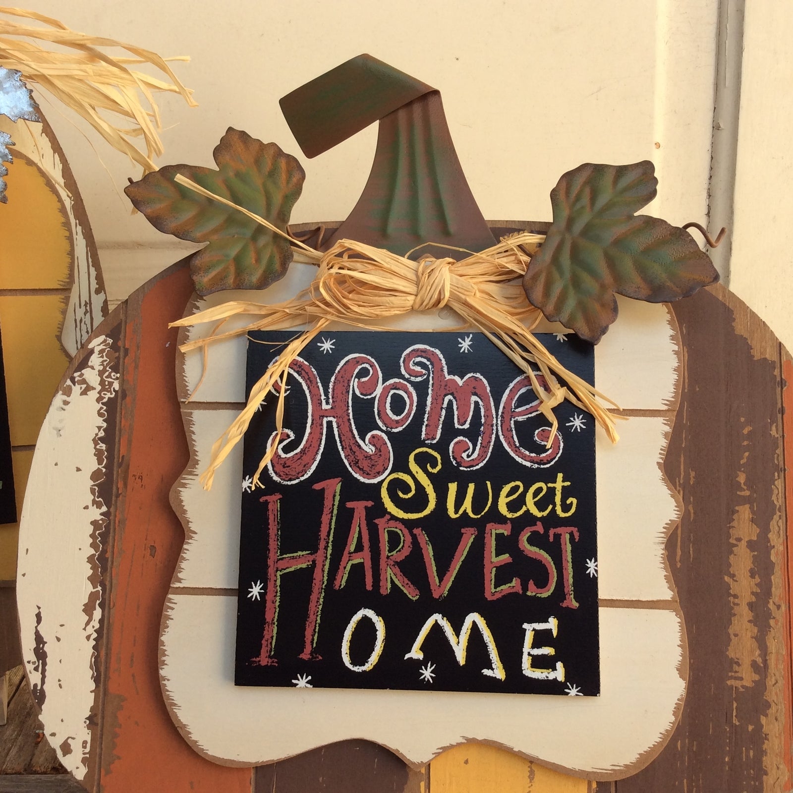 AG Designs Fall Decor - Slat Pallet Pumpkins 2pc Set - Home Sweet Harvest