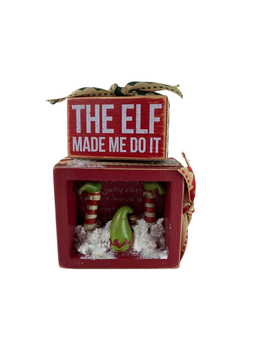 AGD Christmas Decor - Jingle Elf Made Me Do It Tier Tray 2pc