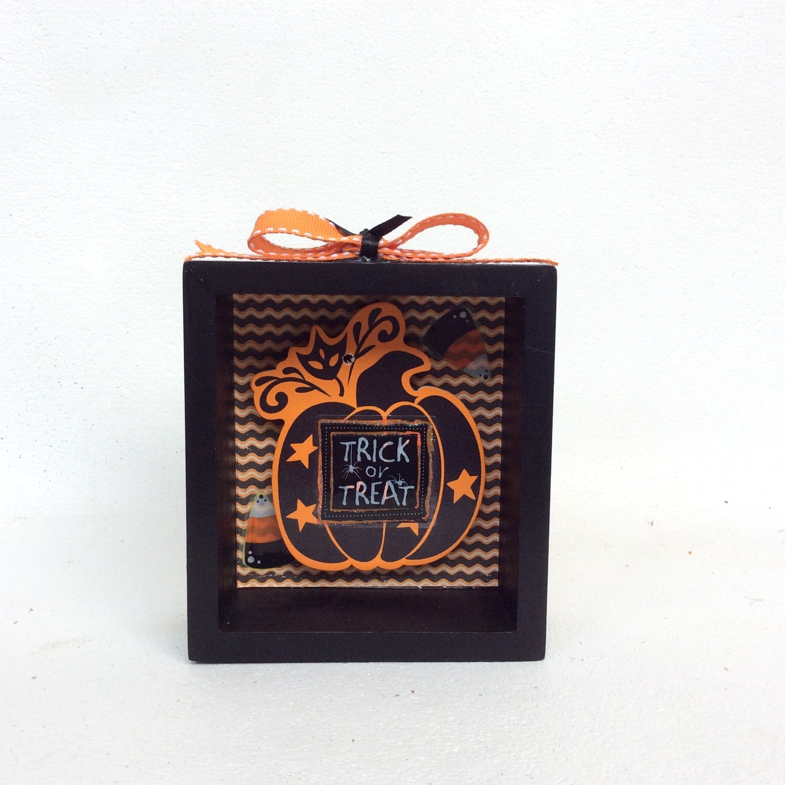 AGD Fall Decor - Whoo Loves Candy Corn Reversible Box Sign