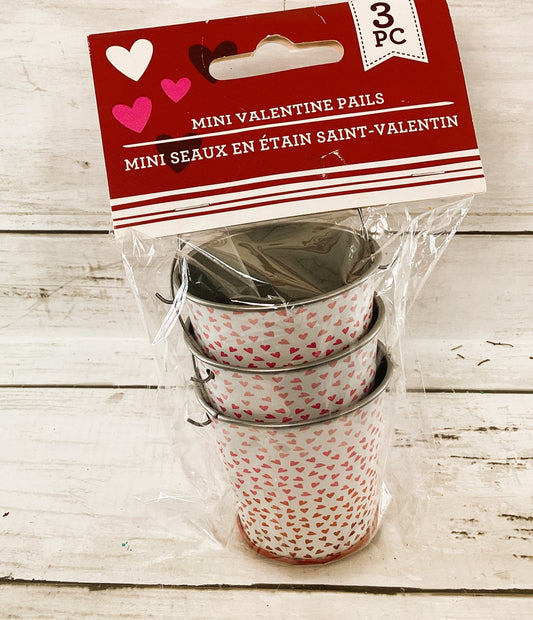 DT Craft Supply - Ombre Hearts Small Mini Pails 3pc Set