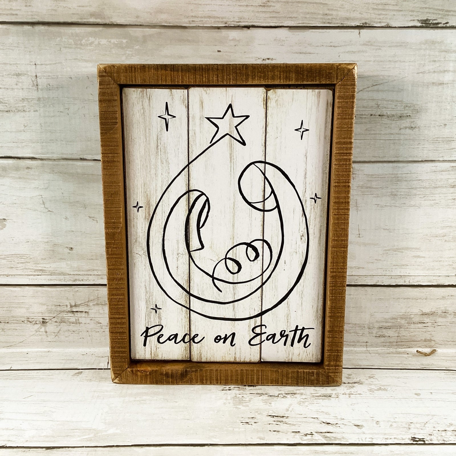AGD Christmas Decor - Nativity Holy Family Manger Inset Box Signs