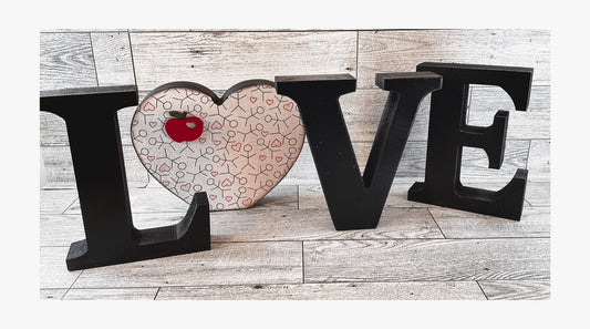 AGD Teacher Gift Decor - School Student L O V E Word Tabletop Display