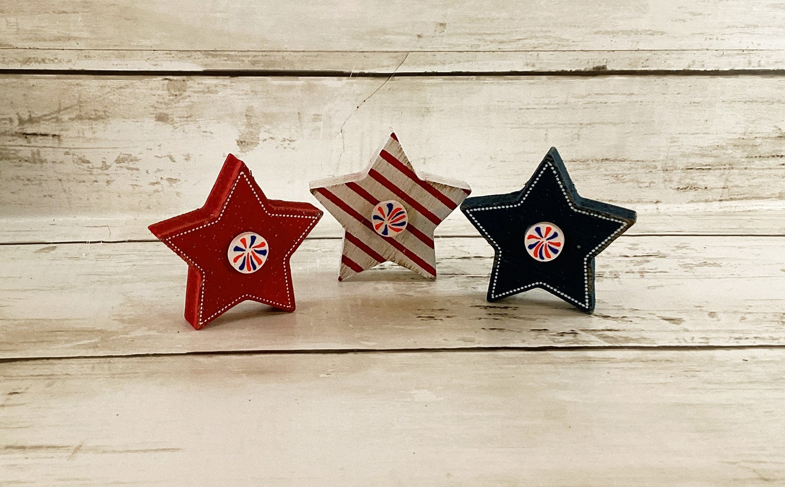 AGD Patriotic Decor - July 4th Theme Gumball Popsicle Star 4pc Set