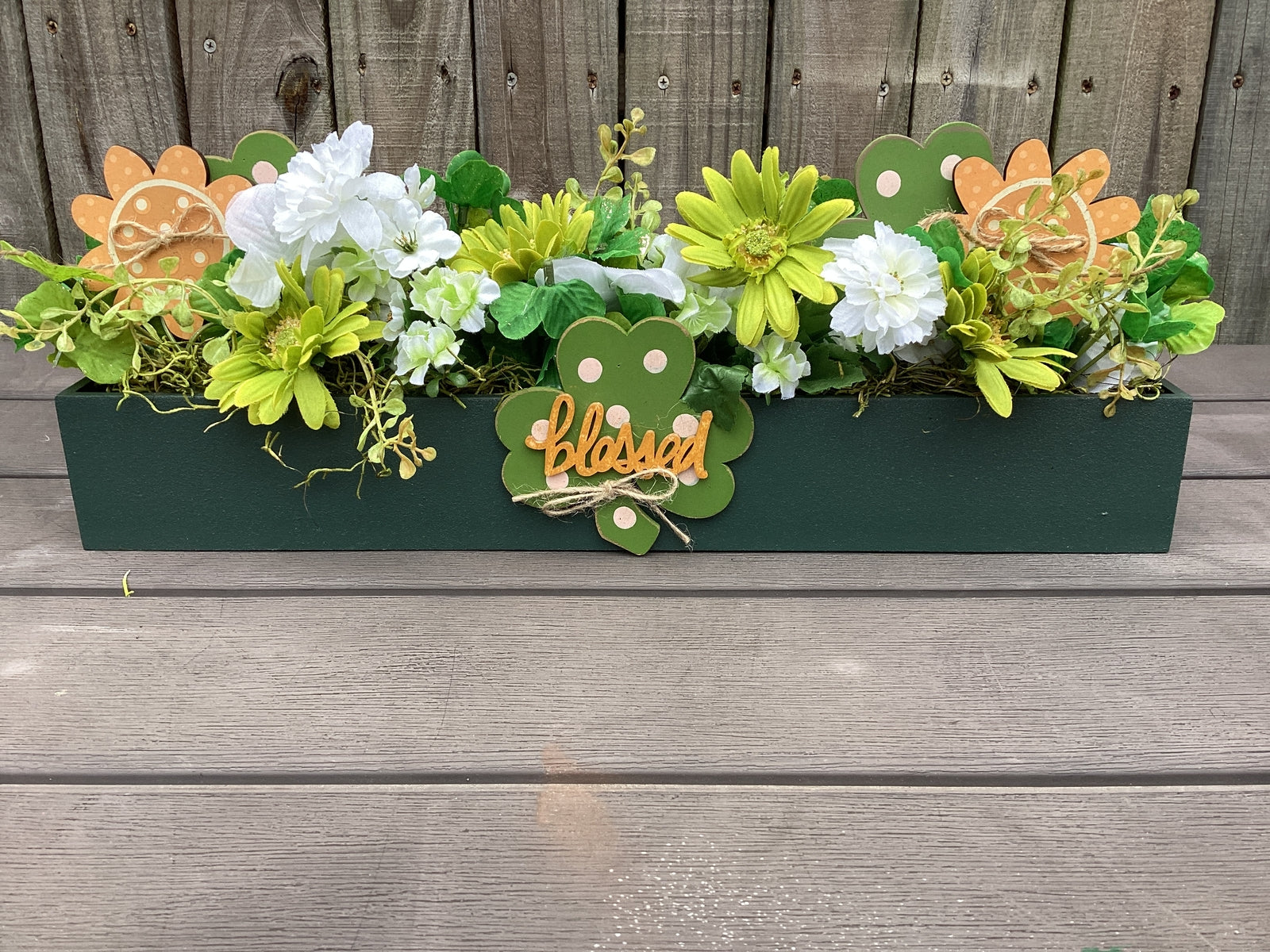 AGD Saint Patrick's Decor -  Shamrock Clover Flower Floral Display