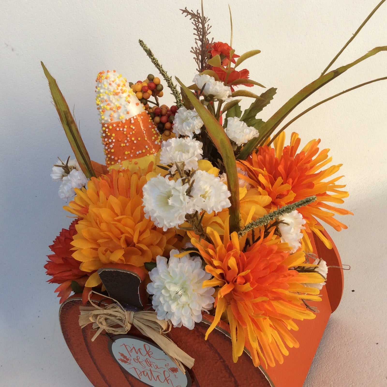 AGD Fall Decor - Pick of the Patch Pumpkin Artificial Floral Display