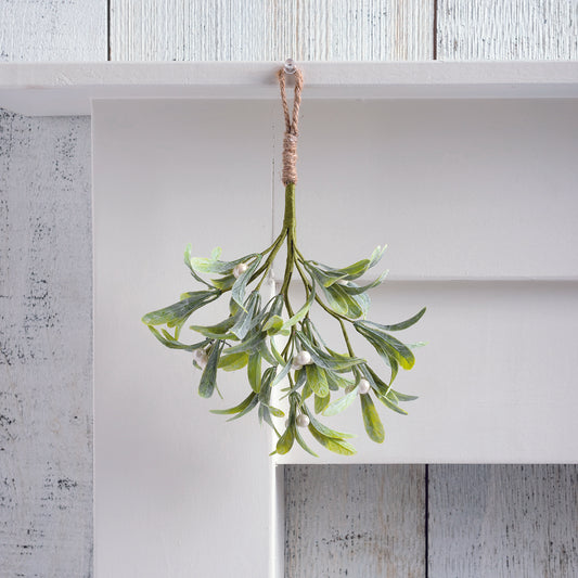 PBK Christmas Decor - Hanging Mistletoe Cluster Plant Decor