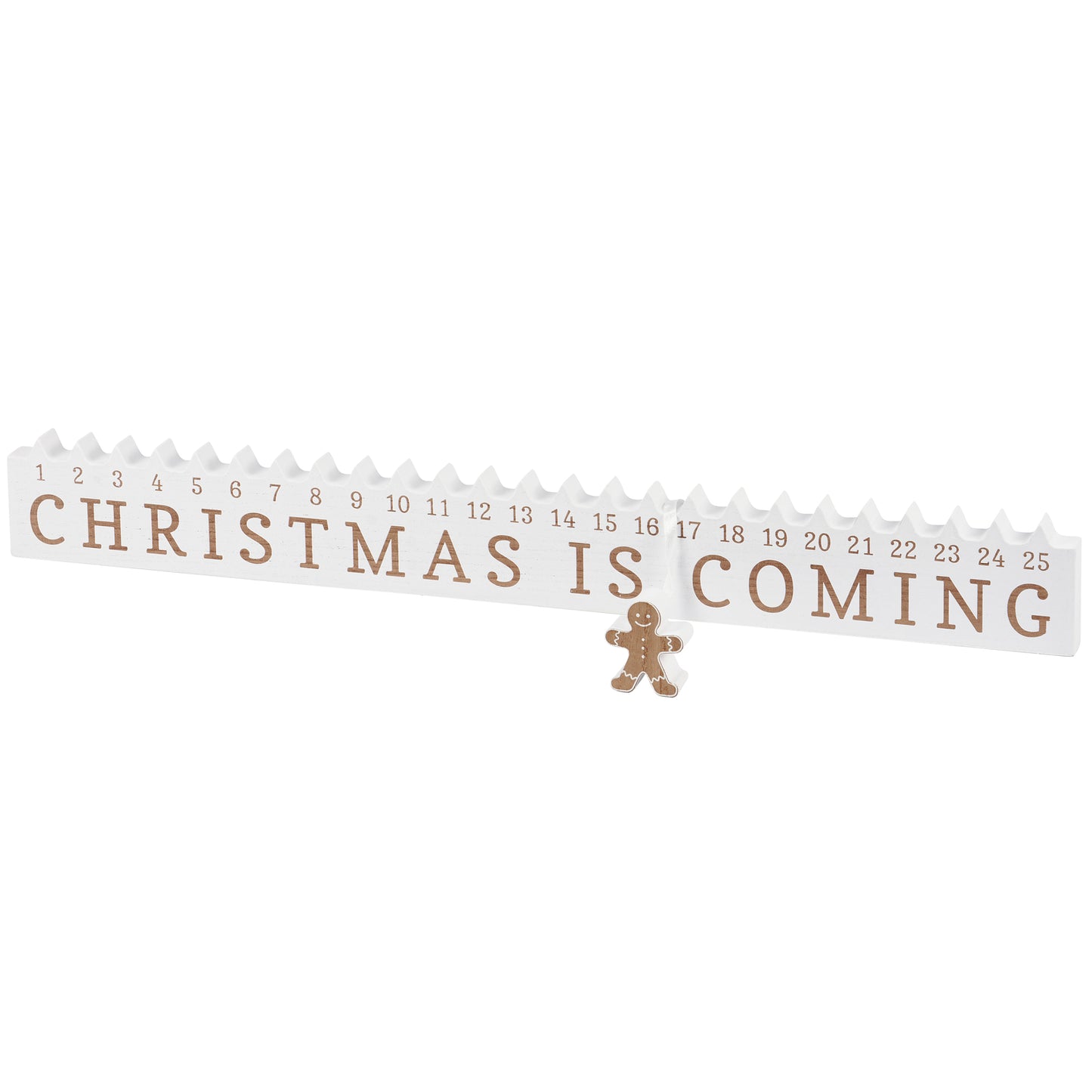 PBK Christmas Decor - Gingerbread Countdown Calendar Tabletop Decor