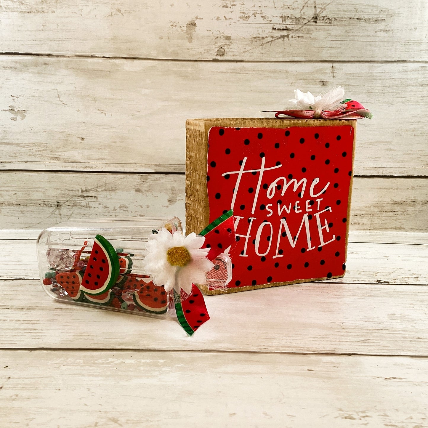 AGD Summer Decor - Watermelon Theme Popsicle Tier Tray 2pc Set