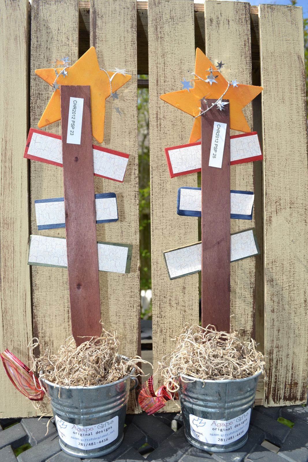 AGD CHRISTmas Decor - Prim Bethlehem Stable - PSP #2 2pc. Set