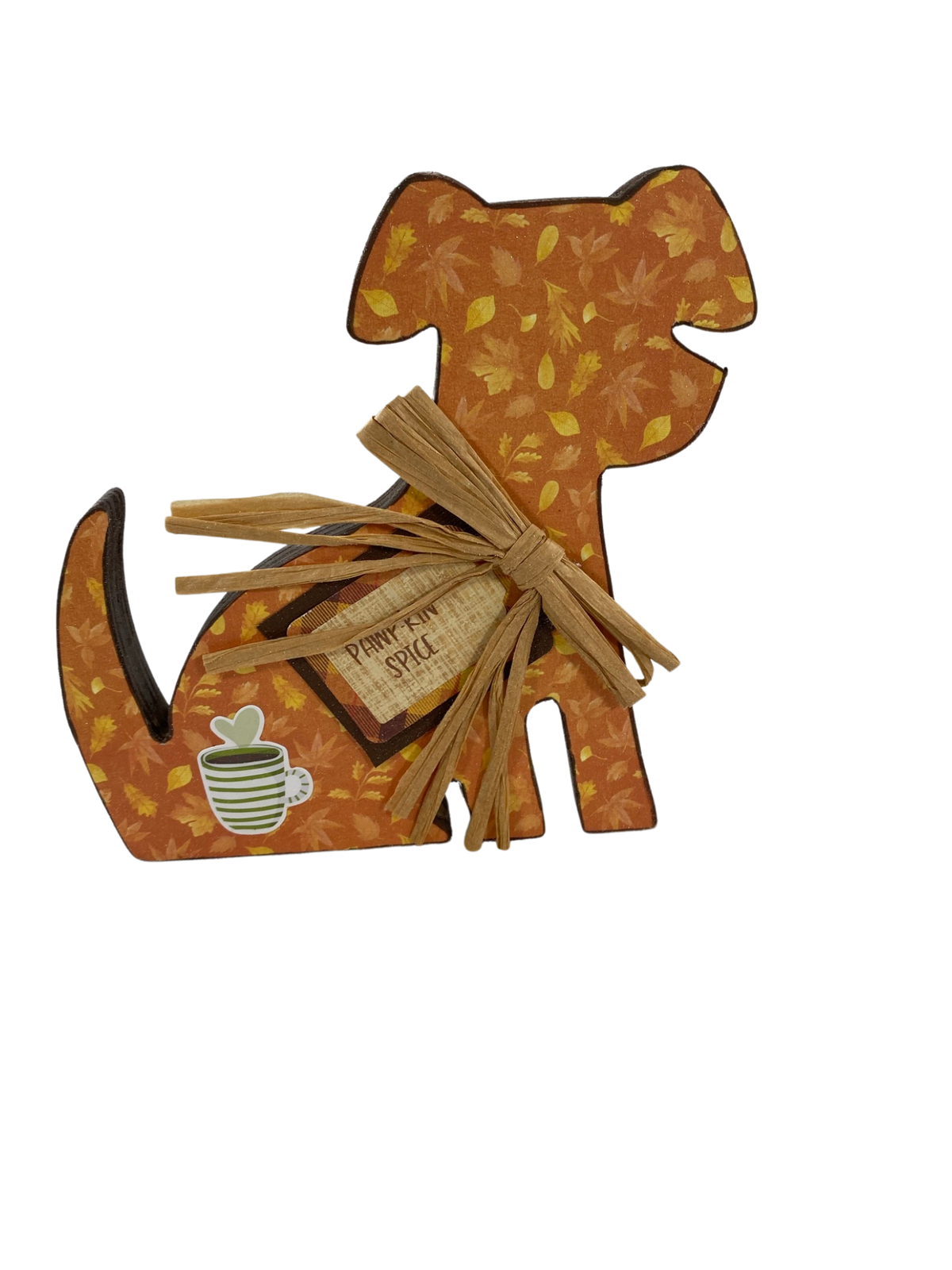 AGD Fall Decor - Pawp-kin Spice Happy Y'all Latte Wood Cat Dog 2pc Set