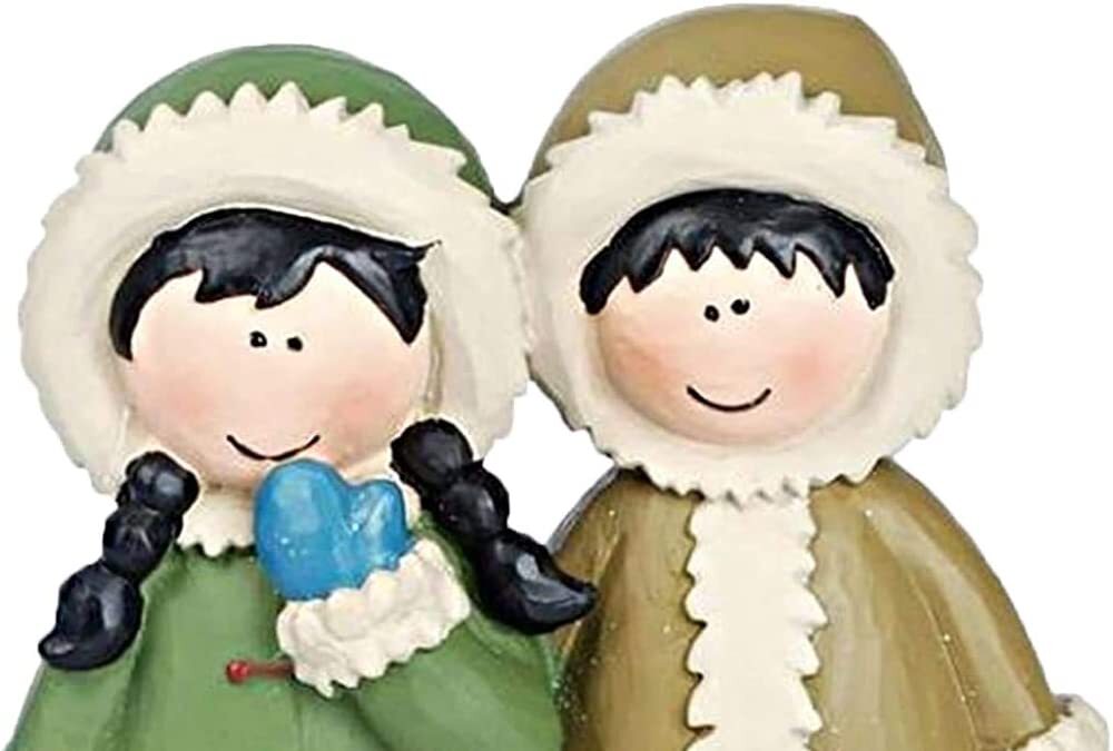 BB Christmas Decor - Rejoice Arctic Eskimo Nativity Family Figurine