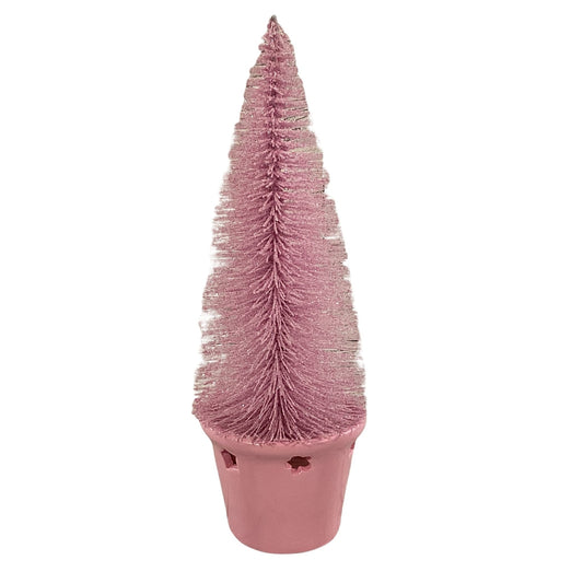 AGD Easter Decor -  Pink Pastel Spring Sisal Bottlebrush Tree