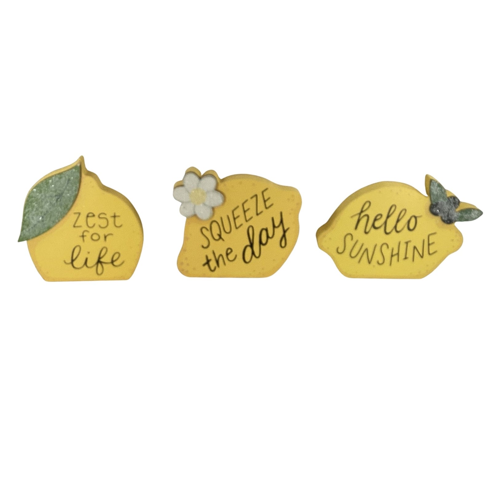 AGD Spring Decor - Summer Lemon Theme Tier Tray Decor 4pc Set