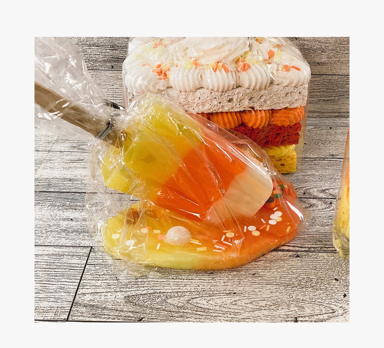 AGD Halloween Decor - Fake Artificial Candy Corn Food 5pc Tier Tray Set