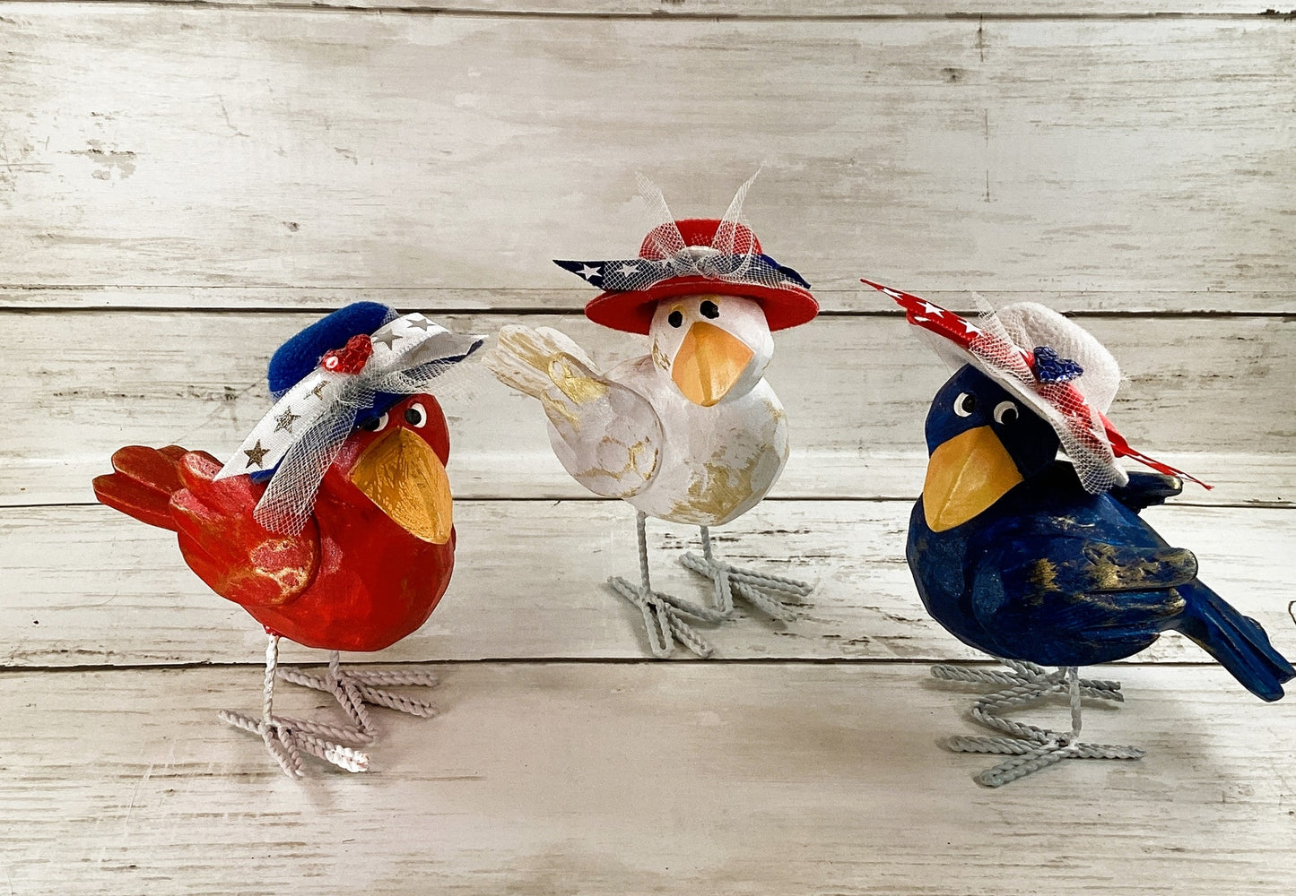 AGD Patriotic Decor - Red White Blue July 4th Judgemental Crows