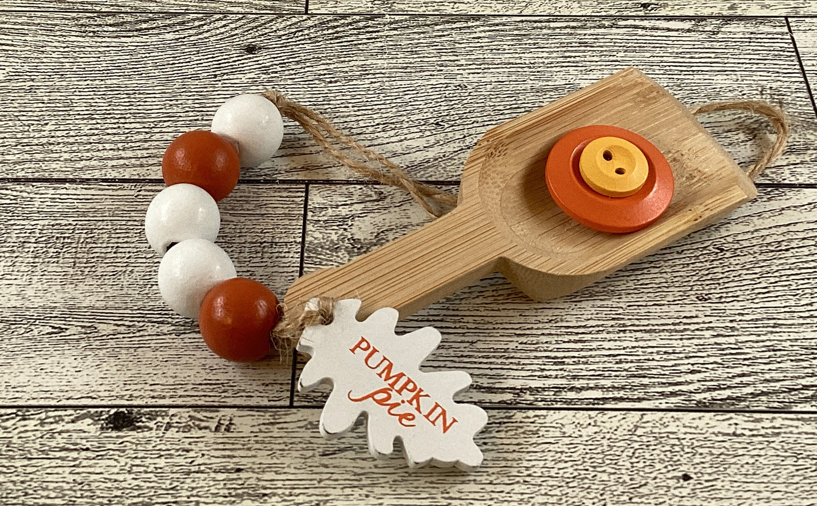 AGD Fall Decor - Pumpkin Pie Got Pie Tile Sign Spoon Garland 3pc Set