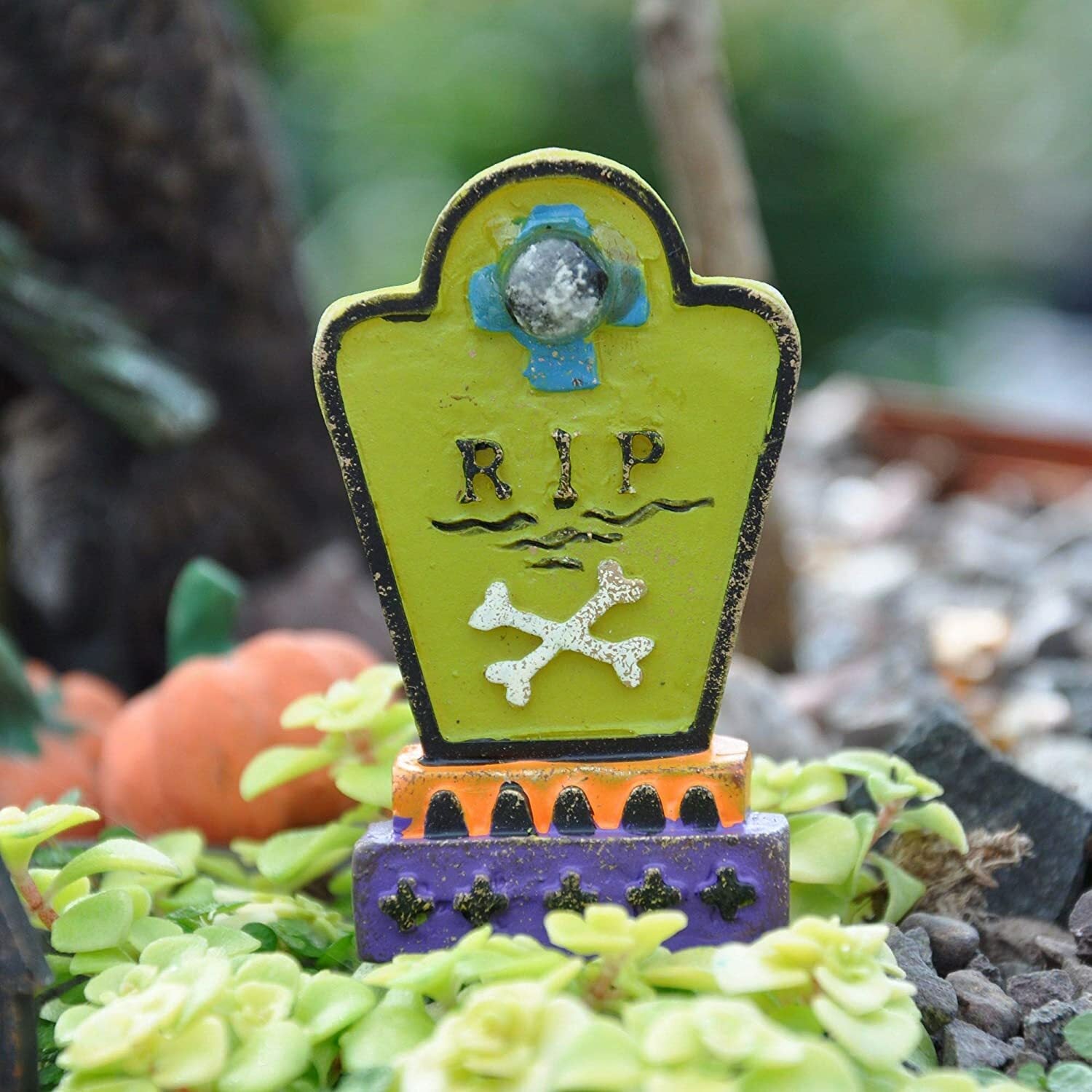 MW Halloween Decor - Gypsy Fairy Garden Tombstones 2pc. Set