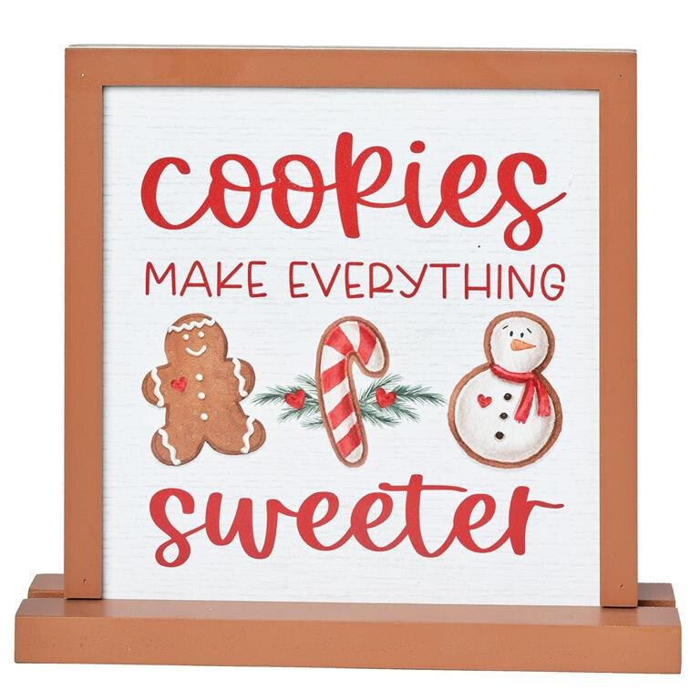Blossom Bucket Christmas Decor - Gingerbread Cookie Sign