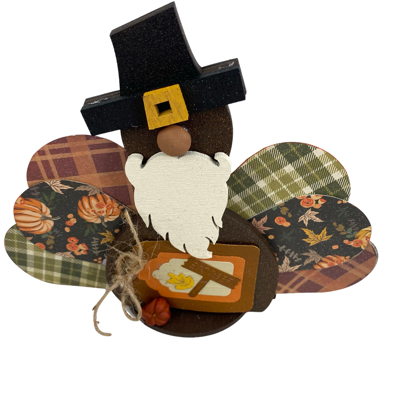 AGD Fall Decor - Eat Beef Turkey Gnome Sitter