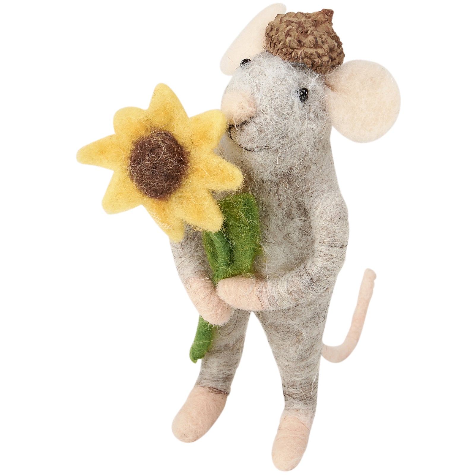 PBK Fall Decor - Sunflower Mouse Felt Felted Critter