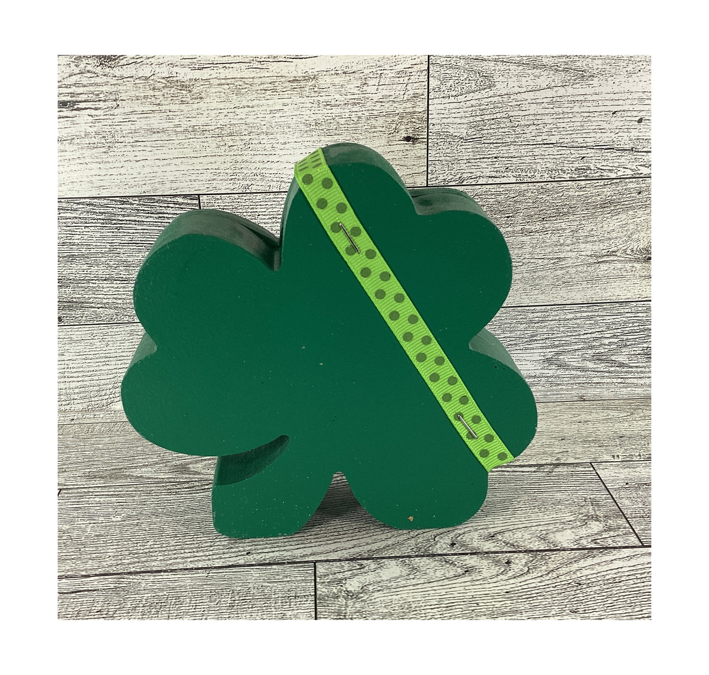 AGD Saint Patrick Decor - Irish Shamrock Chunky Wood Shaker Sitter