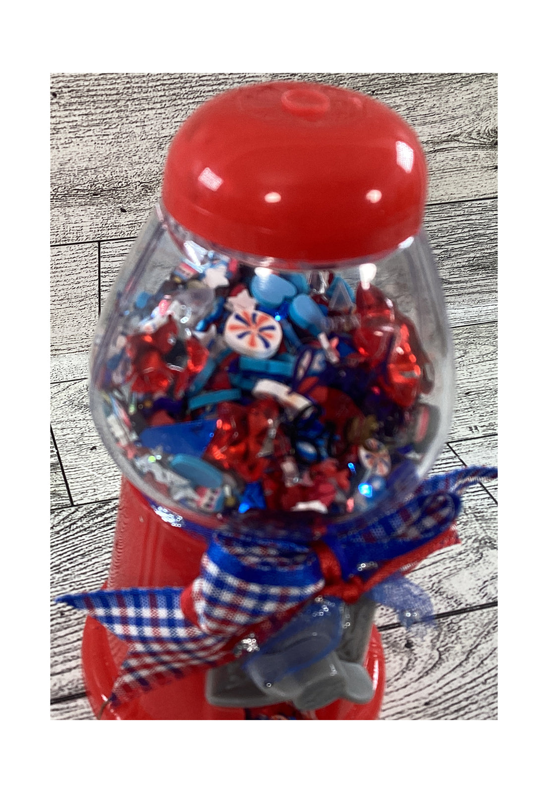 AGD Patriotic Decor - Small Plastic Gumball Shaker Tier Tray Decor